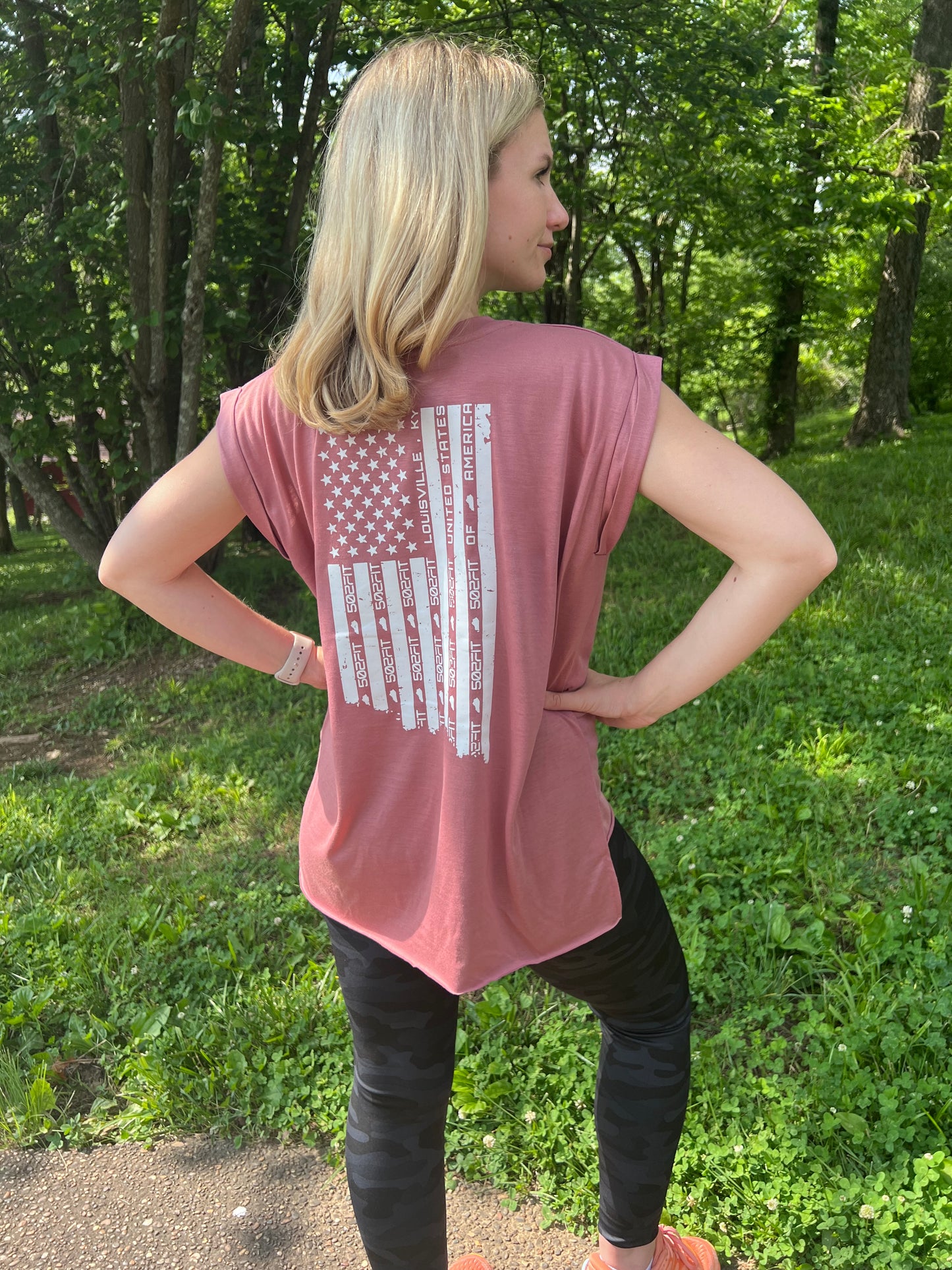 Women’s 502FIT Flag Back Muscle T-Shirt